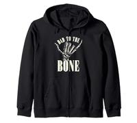 Halloween Dad To The Bone Skeleton Hand Día del Padre Sudadera con Capucha