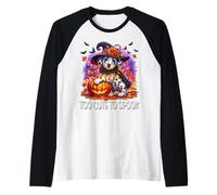 Halloween Dalmatian Puppy Is Too Cute To Spook For Dog Lover Camiseta Manga Raglan