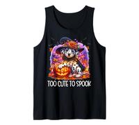 Halloween Dalmatian Puppy Is Too Cute To Spook For Dog Lover Camiseta sin Mangas