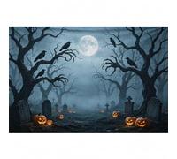 Halloween Day of the Dead Backdrop Banner Party Decor Garden Flag
