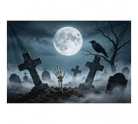 Halloween Day of the Dead Backdrop Banner Party Decor Garden Flag