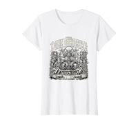 Halloween de Heavy Metal de The Bone Orchestra Camiseta gráfica económica, Mujer, Blanco, XL