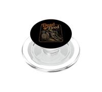 Halloween Dead Tired Skeleton Café Vintage Halloween PopSockets PopGrip para MagSafe