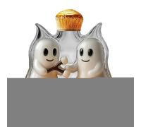 Halloween Decanter, Glass Pumpkin Ghost Wine Bottle, Decorative Whiskey Display, 24x15x13cm, for Men, Women, Family, Home Bar, Cabinet, Party Celebration Decorative Accent Functional Addition