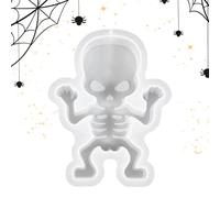 Halloween Decor Candle Mold - Silicone Candles Making Mould | Smooth Interior for Seamless Wax Finish | Craft Molds Halloweeen Candlas | Reusable Silicones Moulds Family Projects | Spooky
