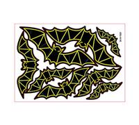 Halloween Decor Ghost Festival Party Scene Layout With Glue 3D Stereo Glowing Wall Sticker Durabilidad y atractivo