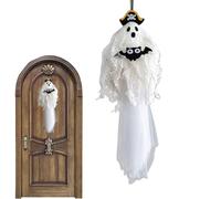 Halloween Decor, Hanging Spooky Ornament for Haunted House, Lightweight Design with Easy Setup Function, Scary Decoration for Outdoor, Yard, Bedroom, Living Room, and Window, 9.69x7.87x3.94 Inches