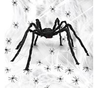 Halloween Decoracion, ecoración de telaraña Gran Set para jardín Exterior
