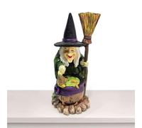 Halloween Decoration Figurine | wizrd Witch Desktop Ornaments, Themed Sand Tables Mini Figurines, Decorative Halloweens Scene Accessories | Indoor Party Decorations For Home Desk Shelf Table Festive