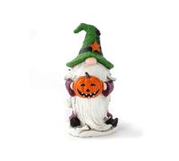 Halloween Decoration Hand Holding Pumpkin Faceless Old Man Wizard Witch Resin Doll Decoration Crafts1pcs)