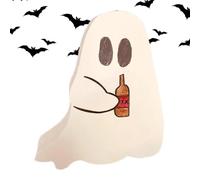 Halloween Decorations Ghost Wood, Cute Ghost Signs, Indoor Tiered Tray Display, Tabletop Party Ornament, Home Shelf Accent, Spooky Seasonal Festive Décor, Lightweight Wooden