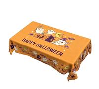 Halloween Decorations Tablecloth | Washable Holiday Table Cover | Ghost Pum
