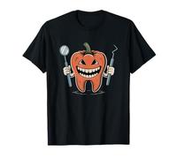 Halloween Dentist Spooky Tooth Ghostly Grin Camiseta