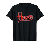 Halloween Devil Horns Dirty Pun Devil Horny Costume Camiseta