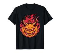 Halloween Devil Pumpkin Spooky Season Vibes Entusiasta Amante Camiseta