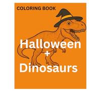 "Halloween + Dinosaur" coloring book