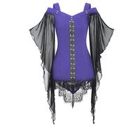 Halloween Disfraz Adulto Diablo Mujer Medievales Para Vestido Cuello En V Delgado De Bruja Encaje Disfraces Originales Fiesta Cosplay Vendaje