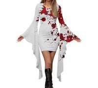 Halloween Disfraz Adulto Diablo Mujer Ropa Medieval Renacentista Vestido Renacimiento Victoriano