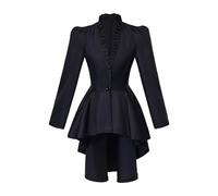 Halloween Disfraz Adulto Vestido Retro De Los AñOs 50 Estilo Medieval Victoriano Encaje Negro Ropa Para Mujer Bruja Disfraces Originales Cosplay