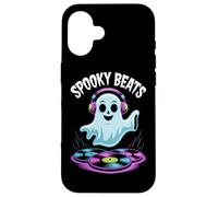 Halloween DJ Fantasma Spooky Beats Fiesta Música Carcasa para iPhone 16