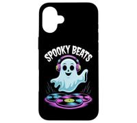 Halloween DJ Fantasma Spooky Beats Fiesta Música Carcasa para iPhone 16 Plus