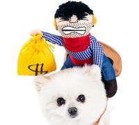 Halloween Dog Costume, Cowboy Outfit with Breathable Design, Small Breeds