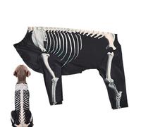 Halloween Dog Costumes, Dogs Skeleton Costume, Safe Material, Puppy Bodysuit, Festive Pet Halloween Clothes, for Holiday Photos, Celebrations, Daily Home and Outdoor Fun with Friends