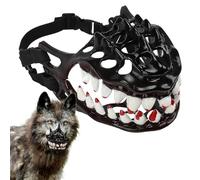 Halloween Dog Hozzle - Spary Dog Hozzle | Dientes de dientes de miedo Muzisos | Spooky Prop Logy Dode Dogs muzzlles | Accesorio de disfraces de hombres lobo hilarante anti-mordido para perros pequeños