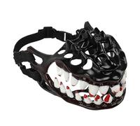Halloween Dog Muzzle with Large Teeth | Spooky Werewolf Costume Prop For Dogs | Creepy Dog Costume with Teeth For Anti-Bite Protection | Fun Dog Muzzle For Halloween Parties and Events
