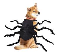 Halloween Dog Spider Costume, Small Pet Cosplay Outfit, Spooky Dress-Up Accessory with Legs for Puppy Parade, Holiday Party, Carnival, Event, Photoshoot, and Fun Festive Celebrations