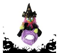 Halloween Dog Witch Costume - Breathable Outfit with Adjustable Chest Strap