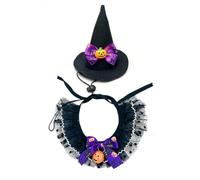 Halloween Dogs Hats | Pet Masquerade Apparel Accessory with Collar