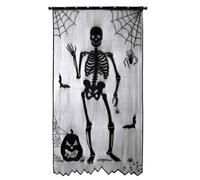 Halloween Door Curtain - Spooky Skeleton Decoration Machine Washable