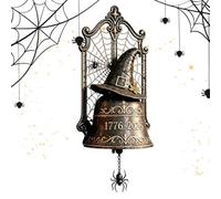 Halloween Door Decor - Resin Spider Web Bell | Witch Wall Ornament