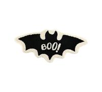 Halloween Door Mat, Gothic Halloween Decor Outdoor Bat Doormats, Absorbent Carpet Surfaced, Decorative Floor Rug Accent, 31.5x15.75 Inches, Holiday Display for Porch Entrance Kitchen Bathroom Bedroom