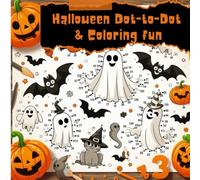 Halloween Dot-to-Dot and Coloring fun- Halloween coloring and connect the dots, Dot-to-dot Halloween activities for kids