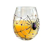 Halloween Drinking Glasses, Stemless Cup with 3D Design, Funny Wine 300ml