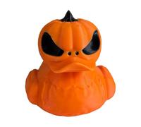 Halloween Duck Figurine, 3D Printed Pumpkin Ducks, Lightweight Design, Compact Size, Spooky Holiday Statue, for Mesa, Shelves, Bedroom, Entryway, Porch, Haunted House Decor, 6 x 5 cm