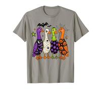 Halloween Ducks In A Row Spooky Birds Women Girls Kids Camiseta