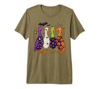 Halloween Ducks In A Row Spooky Birds Women Girls Kids Camiseta Premium