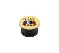 Halloween Ducks In A Row Spooky Birds Women Girls Kids PopSockets PopGrip Adhesivo