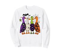 Halloween Ducks In A Row Spooky Birds Women Girls Kids Sudadera
