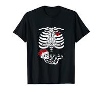 Halloween embarazada, catrina, maternidad Española Camiseta