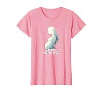 Halloween Embarazo Fantasmal Mama-To-Be Spooky Maternity Camiseta, Mujer, Rosado, M