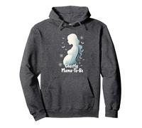 Halloween Embarazo Fantasmal Mama-To-Be Spooky Maternity Sudadera con Capucha, Unisex para Adultos, Jaspeado Oscuro, XXL
