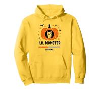 Halloween Embarazo Lil Monster Cargando Sudadera con Capucha, Unisex para Adultos, Limón, S