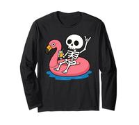 Halloween en Julio Hombres Mujeres Niños Verano Esqueleto Manga Larga