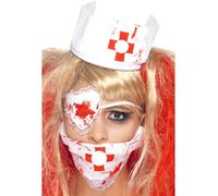 Halloween Enfermera Kit Sangre Zombie Terror Disfraz Mujer Accesorio Set