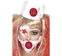 Halloween Enfermera Kit Sangre Zombie Terror Disfraz Mujer Accesorio Set