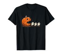 Halloween Espeluznante Sentido del Humor, Calabaza Persiguiendo Caramelos Boo Camiseta